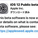 iOS12ベータ版の画面